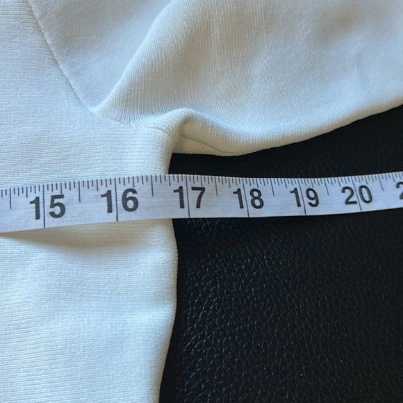 Ted Baker Lillyyy Fitted Peplum Top Ivory Long Sleeve Knit Stretch 3 US 8-10 NEW - Picture 11 of 12